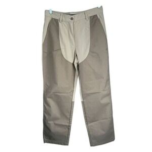 B6 L.L. Bean Upland Field Hunting Pants Womens Size 10 Beige Colorblock Nylon